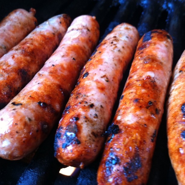 Fresh brats from the for lunch today