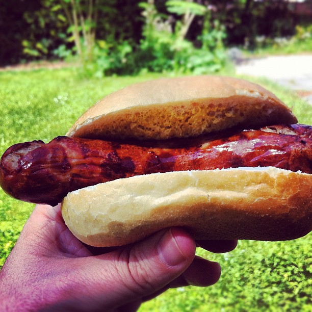 Delicious, fresh Brats off the for lunch