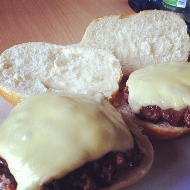 Cheeseburgers on the for lunch