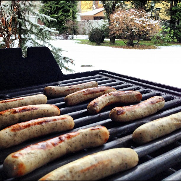 Yes, I am grilling in the snow today for lunch