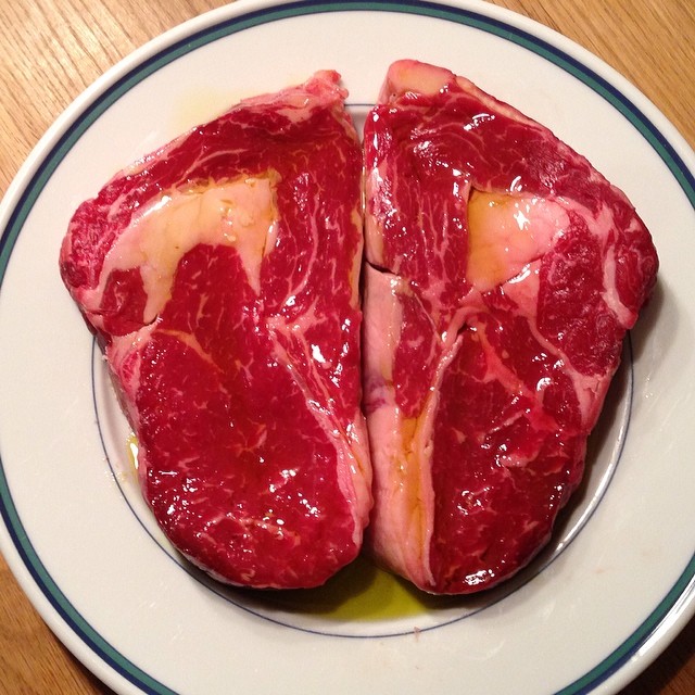 These Entrecôte are about to go on my for dinner