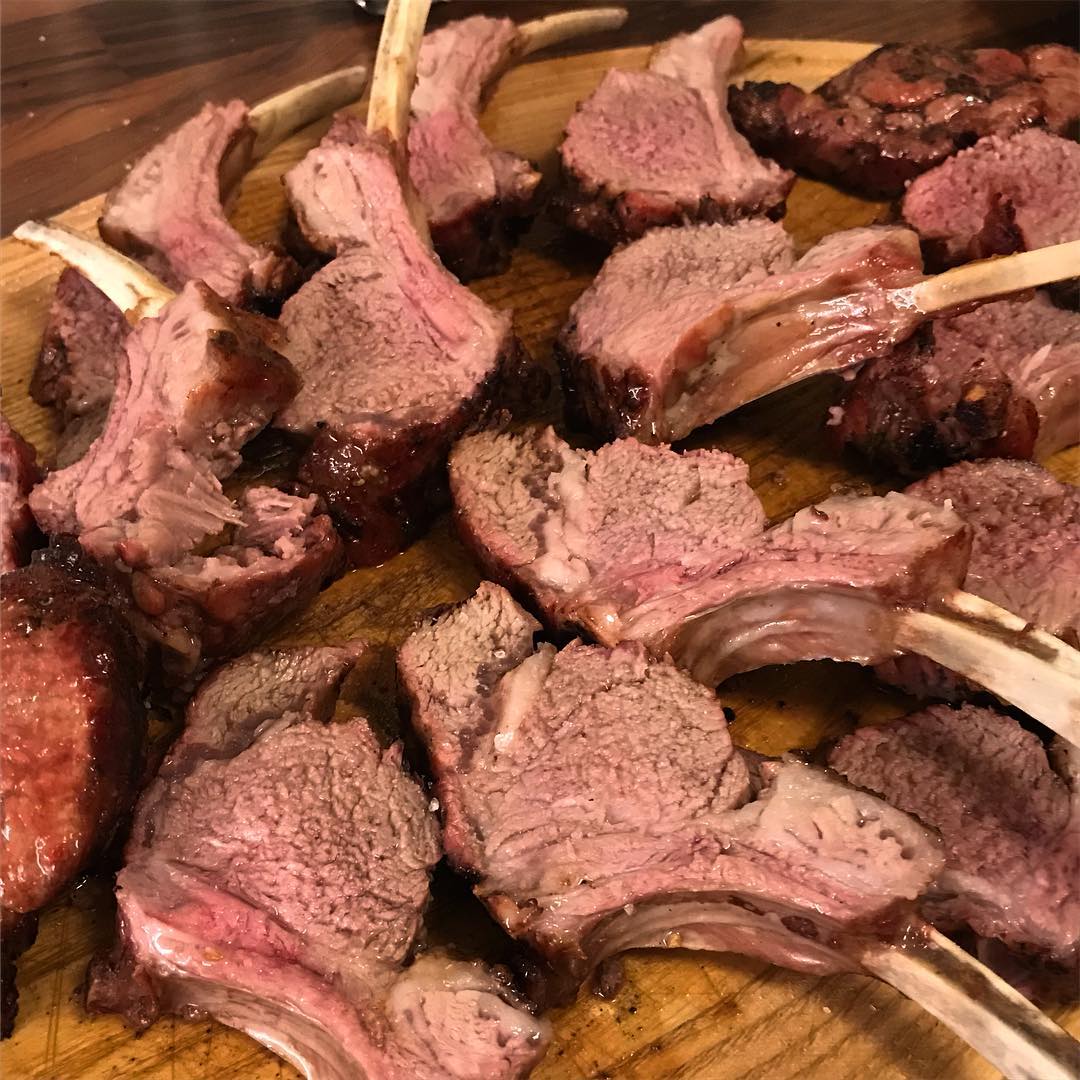Delicious rack of from the for dinner