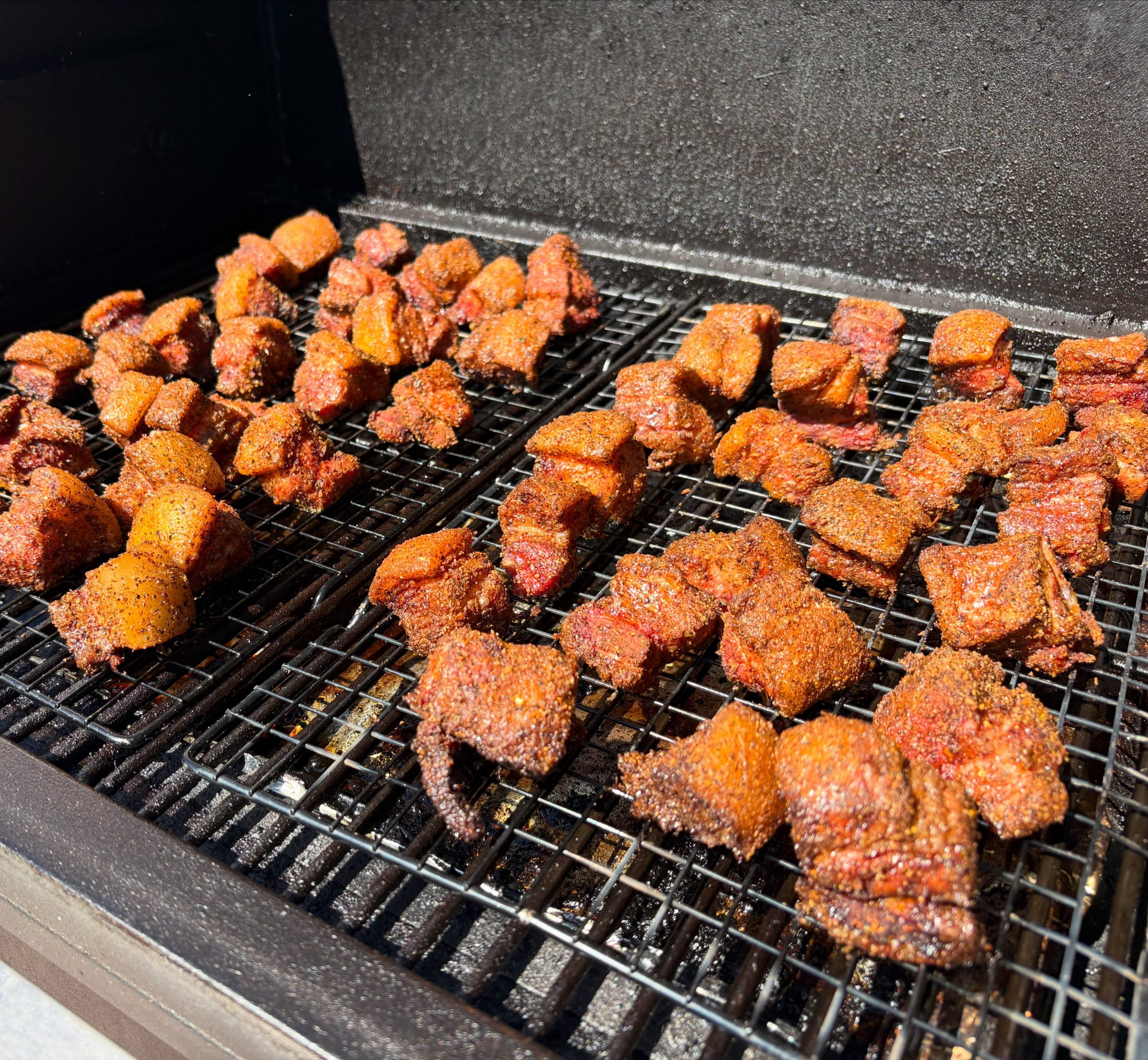Pork Belly burnt ends from my before the for 4th of July party