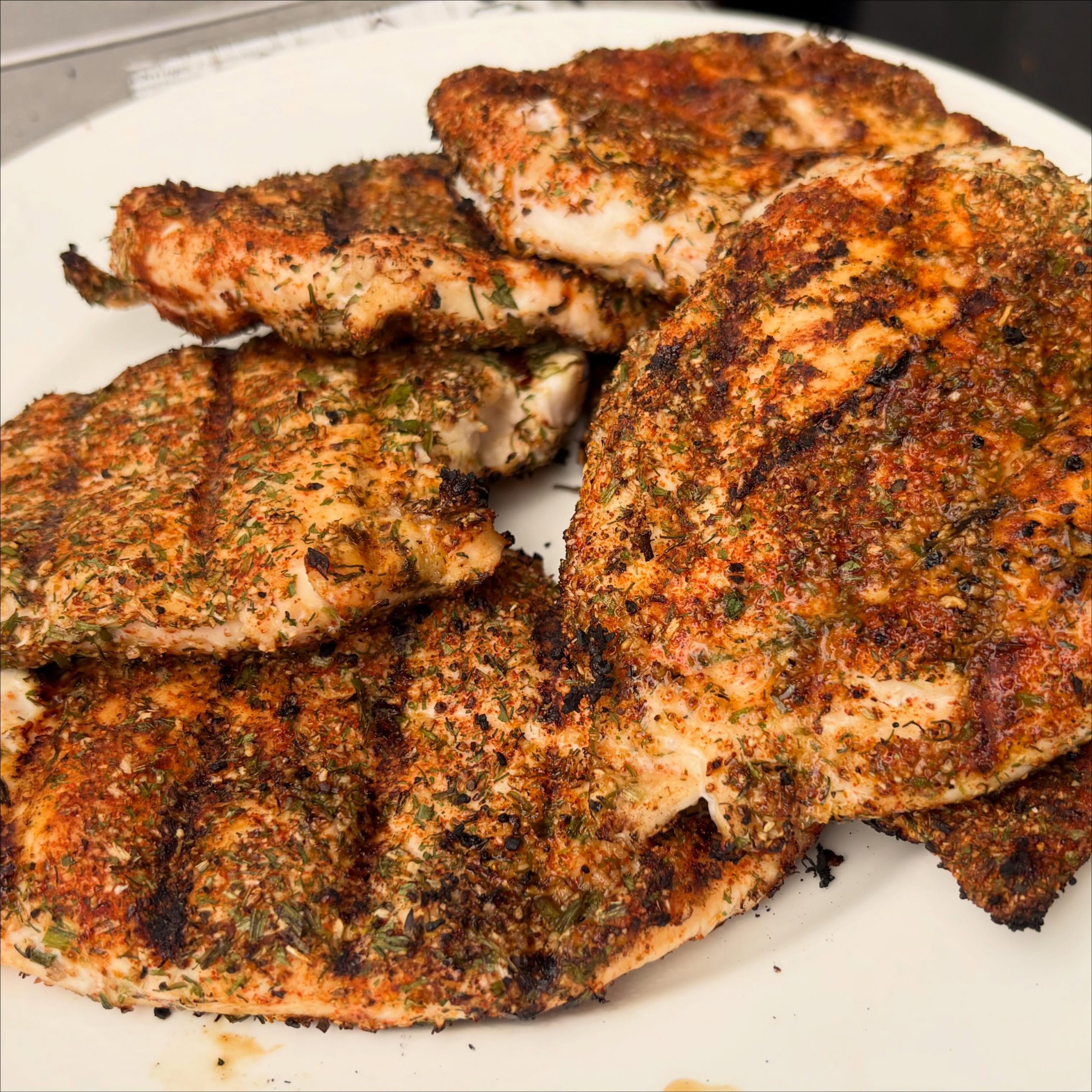 with seasoning and paprika for dinner